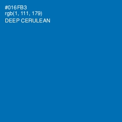 #016FB3 - Deep Cerulean Color Image